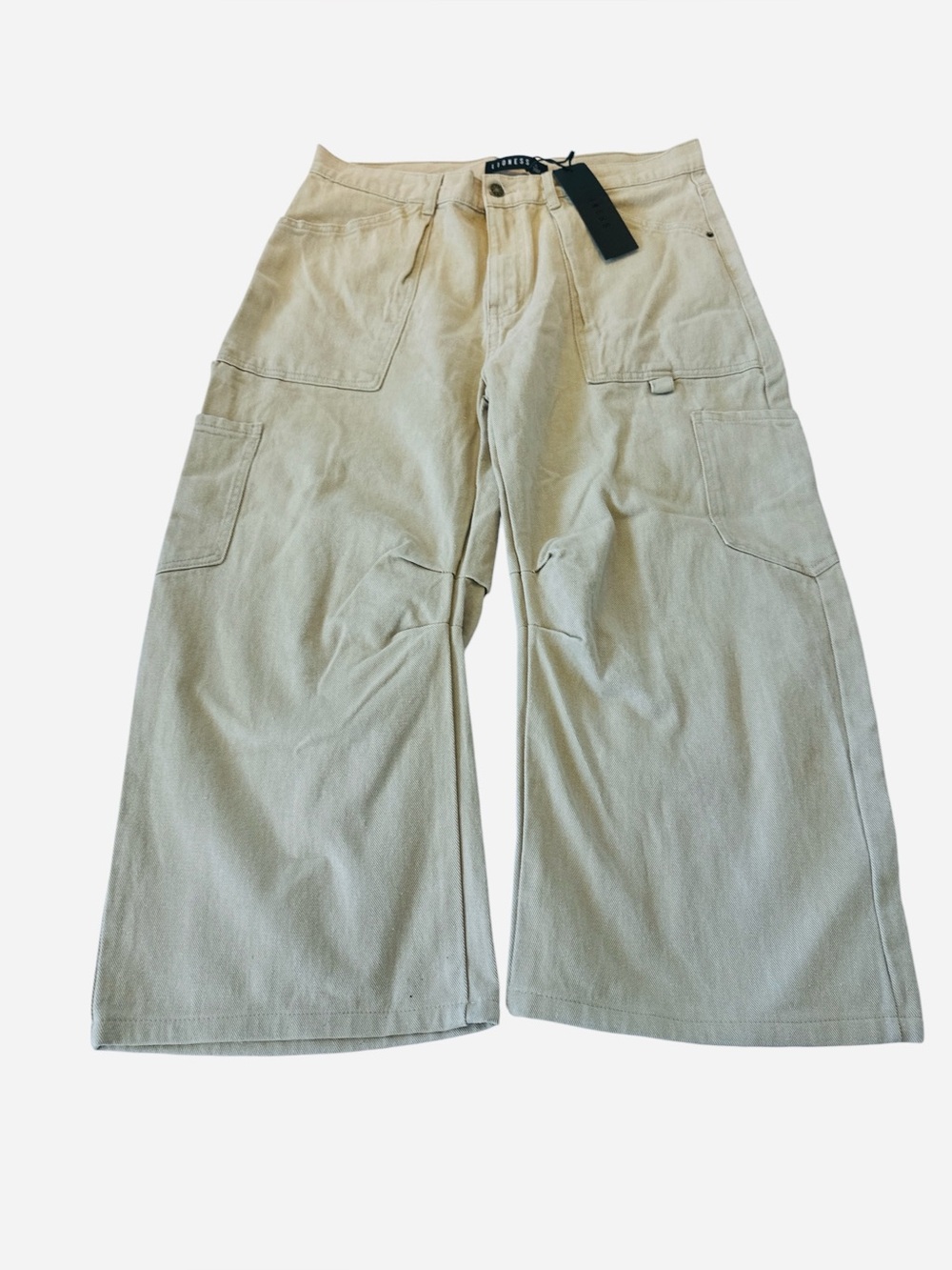 NWT Revolve Lioness Miami Vice Barrel Leg Pant in Beige - Picture 5 of 12